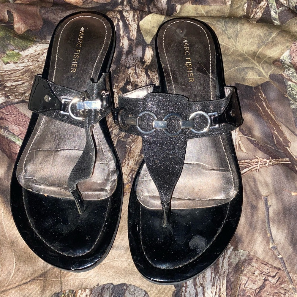 Marc Fisher Black Women's Sandals size 8